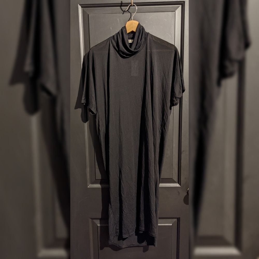 ACNE STUDIOS Women's Louie Tencel Turtleneck Jersey Dress AW17 Size XS Black NWT
